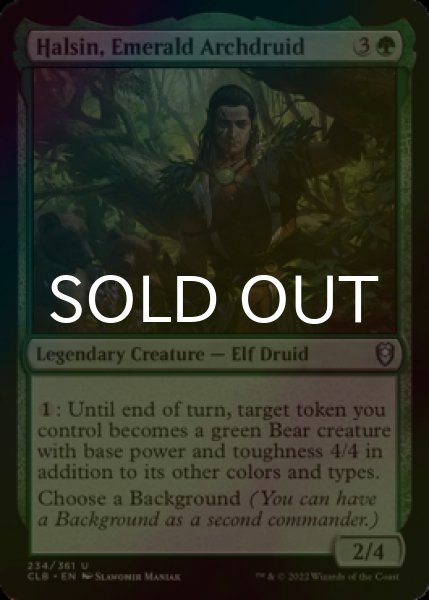 Photo1: [FOIL] Halsin, Emerald Archdruid 【ENG】 [CLB-Green-U] (1)