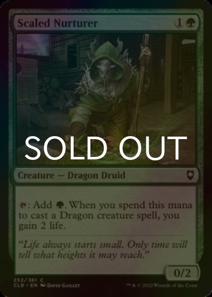 Photo1: [FOIL] Scaled Nurturer 【ENG】 [CLB-Green-C] (1)