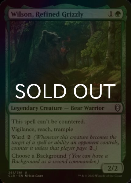 Photo1: [FOIL] Wilson, Refined Grizzly 【ENG】 [CLB-Green-U] (1)