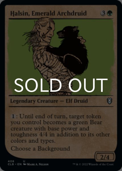 Photo1: Halsin, Emerald Archdruid (Showcase) 【ENG】 [CLB-Green-U] (1)