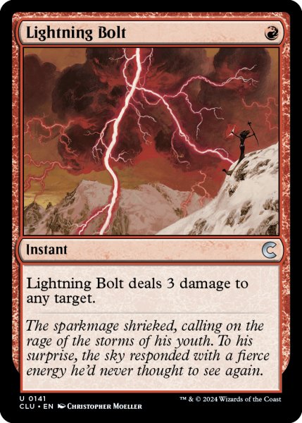 Photo1: Lightning Bolt 【ENG】 [CLU-Red-U] (1)