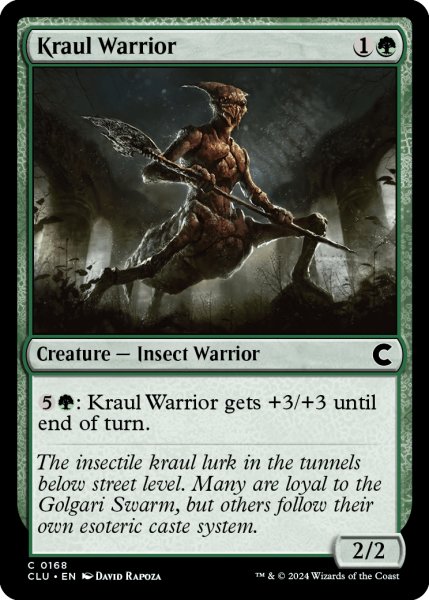 Photo1: Kraul Warrior 【ENG】 [CLU-Green-C] (1)
