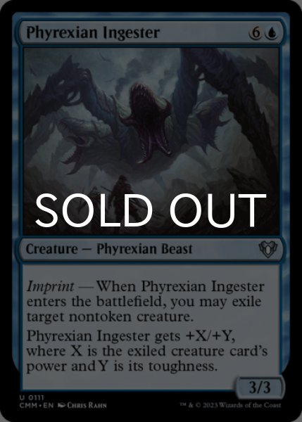 Photo1: Phyrexian Ingester 【ENG】 [CMM-Blue-U] (1)