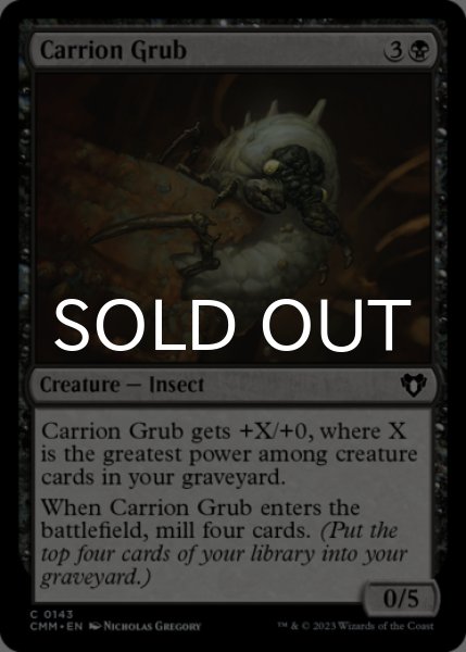 Photo1: Carrion Grub 【ENG】 [CMM-Black-C] (1)