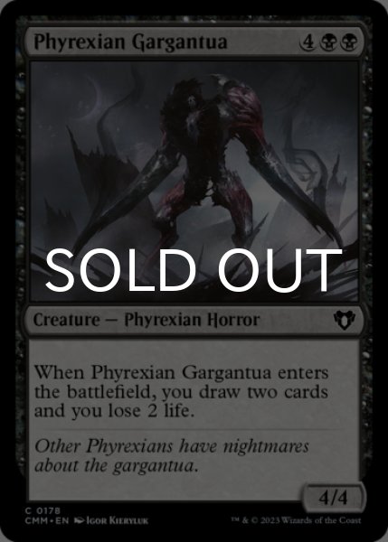 Photo1: Phyrexian Gargantua 【ENG】 [CMM-Black-C] (1)