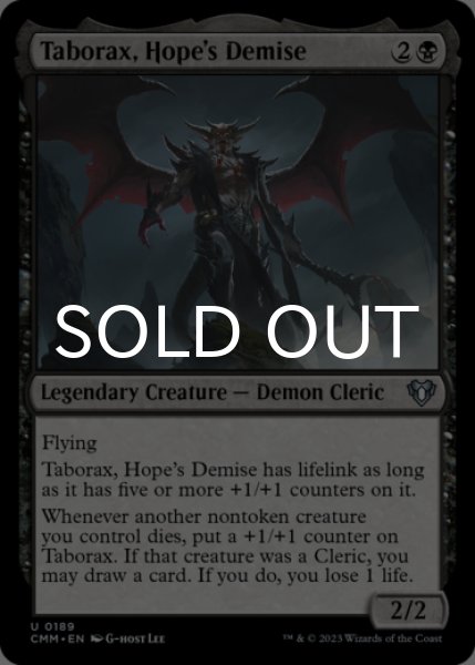 Photo1: Taborax, Hope's Demise 【ENG】 [CMM-Black-U] (1)