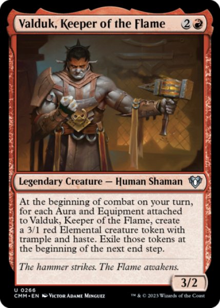 Photo1: Valduk, Keeper of the Flame 【ENG】 [CMM-Red-U] (1)