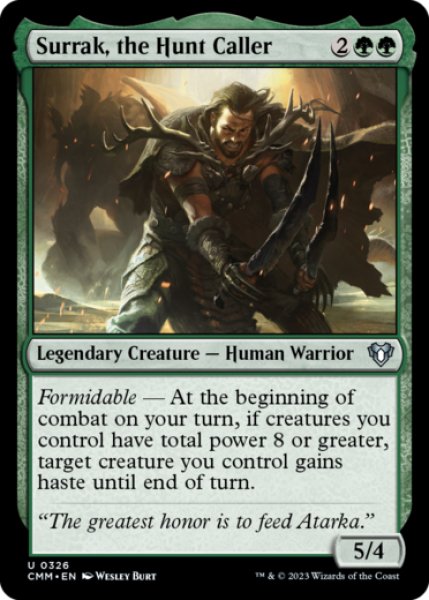 Photo1: Surrak, the Hunt Caller 【ENG】 [CMM-Green-U] (1)