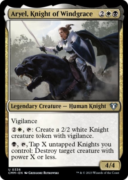Photo1: Aryel, Knight of Windgrace 【ENG】 [CMM-Multi-U] (1)