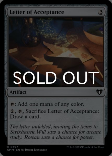 Photo1: Letter of Acceptance 【ENG】 [CMM-Artifact-C] (1)