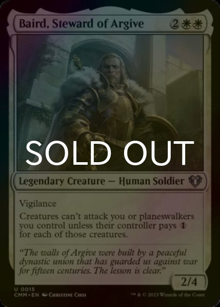 Photo1: [FOIL] Baird, Steward of Argive 【ENG】 [CMM-White-U] (1)