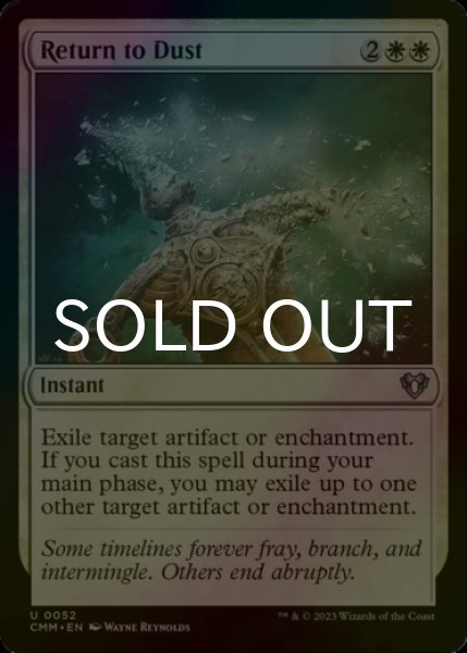 Photo1: [FOIL] Return to Dust 【ENG】 [CMM-White-U] (1)