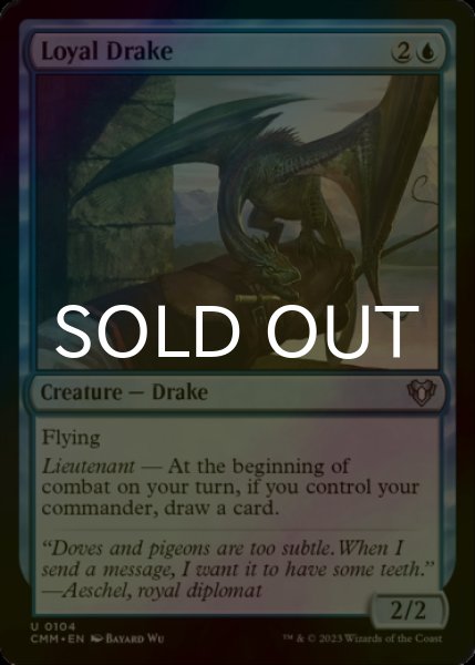 Photo1: [FOIL] Loyal Drake 【ENG】 [CMM-Blue-U] (1)