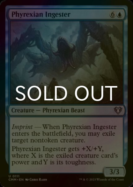 Photo1: [FOIL] Phyrexian Ingester 【ENG】 [CMM-Blue-U] (1)