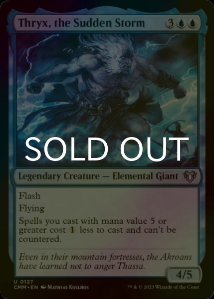 Photo1: [FOIL] Thryx, the Sudden Storm 【ENG】 [CMM-Blue-U] (1)