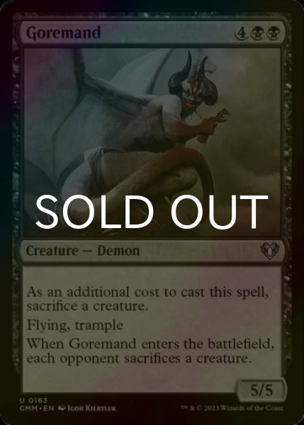 Photo1: [FOIL] Goremand 【ENG】 [CMM-Black-U] (1)