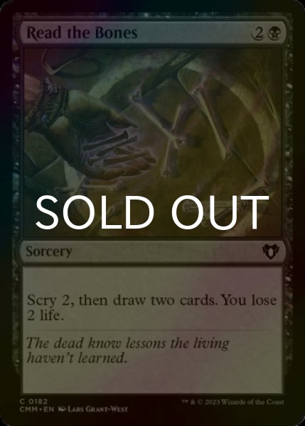 Photo1: [FOIL] Read the Bones 【ENG】 [CMM-Black-C] (1)
