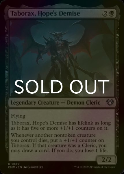 Photo1: [FOIL] Taborax, Hope's Demise 【ENG】 [CMM-Black-U] (1)