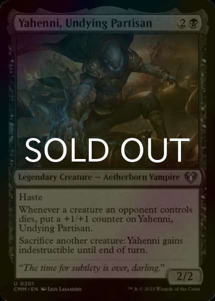 Photo1: [FOIL] Yahenni, Undying Partisan 【ENG】 [CMM-Black-U] (1)