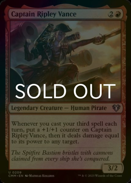 Photo1: [FOIL] Captain Ripley Vance 【ENG】 [CMM-Red-U] (1)