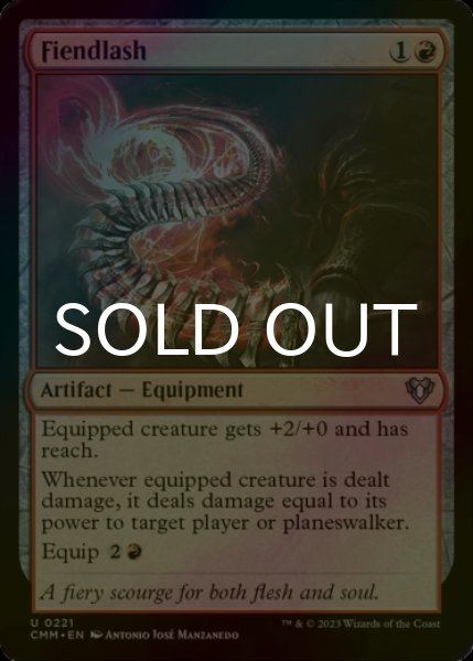 Photo1: [FOIL] Fiendlash 【ENG】 [CMM-Red-U] (1)