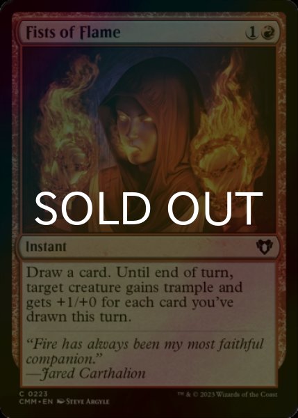 Photo1: [FOIL] Fists of Flame 【ENG】 [CMM-Red-C] (1)