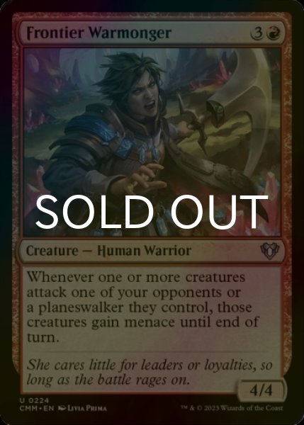 Photo1: [FOIL] Frontier Warmonger 【ENG】 [CMM-Red-U] (1)