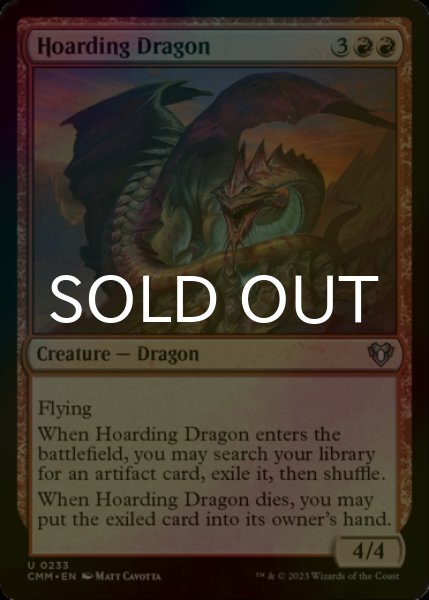 Photo1: [FOIL] Hoarding Dragon 【ENG】 [CMM-Red-U] (1)