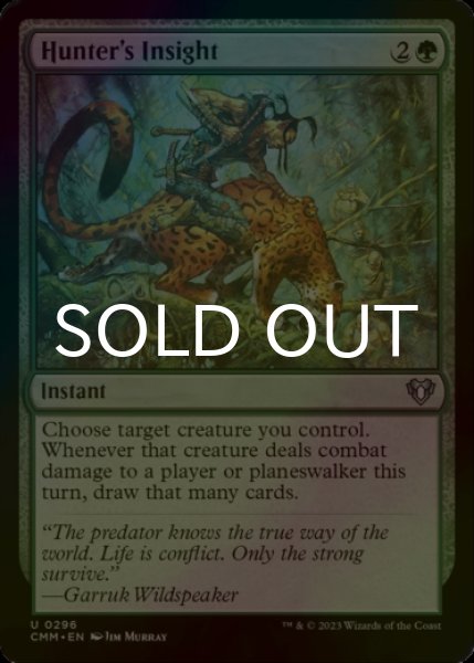 Photo1: [FOIL] Hunter's Insight 【ENG】 [CMM-Green-U] (1)