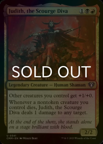 Photo1: [FOIL] Judith, the Scourge Diva 【ENG】 [CMM-Multi-U] (1)