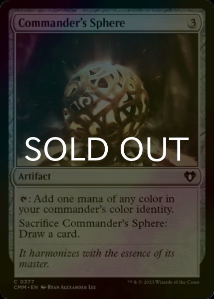 Photo1: [FOIL] Commander's Sphere 【ENG】 [CMM-Artifact-C] (1)
