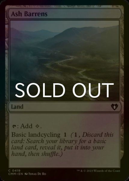 Photo1: [FOIL] Ash Barrens 【ENG】 [CMM-Land-C] (1)