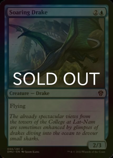 Photo1: [FOIL] Soaring Drake 【ENG】 [DMU-Blue-C] (1)