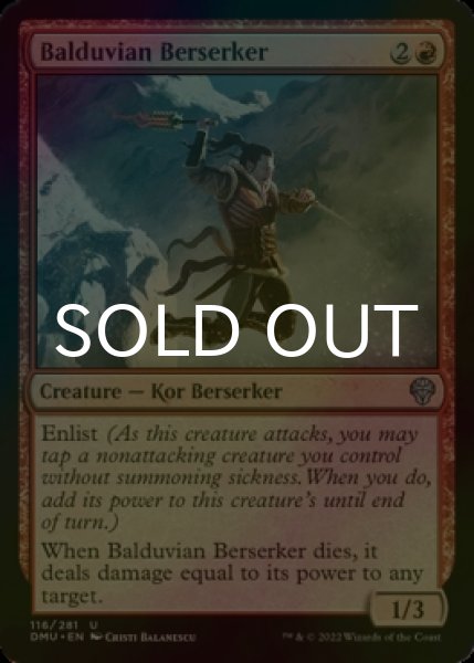 Photo1: [FOIL] Balduvian Berserker 【ENG】 [DMU-Red-U] (1)