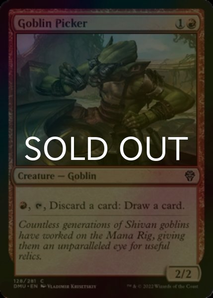 Photo1: [FOIL] Goblin Picker 【ENG】 [DMU-Red-C] (1)