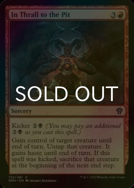 Photo1: [FOIL] In Thrall to the Pit 【ENG】 [DMU-Red-C] (1)