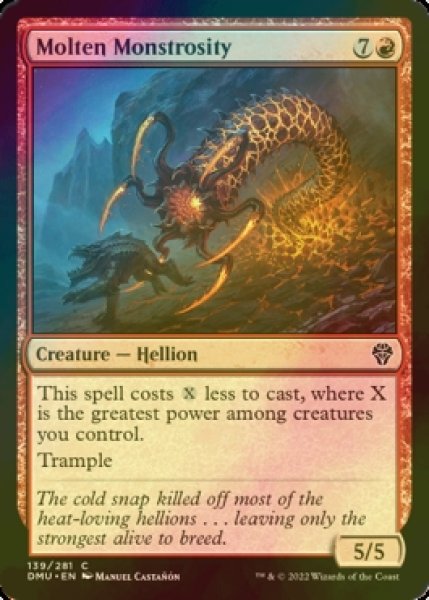Photo1: [FOIL] Molten Monstrosity 【ENG】 [DMU-Red-C] (1)