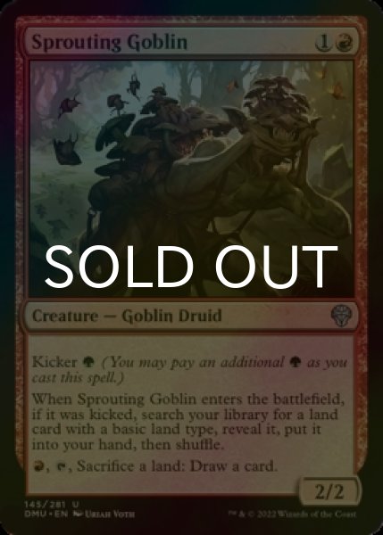Photo1: [FOIL] Sprouting Goblin 【ENG】 [DMU-Red-U] (1)