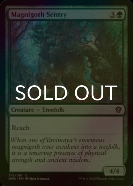 Photo1: [FOIL] Magnigoth Sentry 【ENG】 [DMU-Green-C] (1)