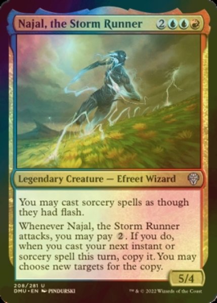 Photo1: [FOIL] Najal, the Storm Runner 【ENG】 [DMU-Multi-U] (1)