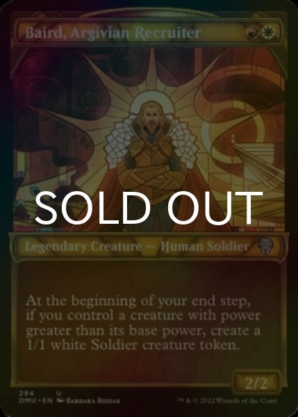 Photo1: [FOIL] Baird, Argivian Recruiter (Showcase) 【ENG】 [DMU-Multi-U] (1)