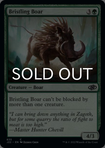 Photo1: Bristling Boar 【ENG】 [J22-Green-C] (1)
