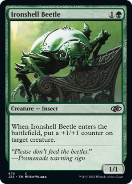Photo1: Ironshell Beetle 【ENG】 [J22-Green-C] (1)