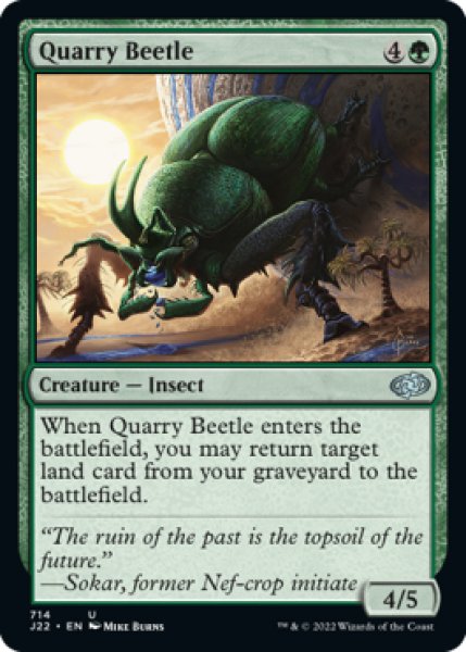 Photo1: Quarry Beetle 【ENG】 [J22-Green-U] (1)
