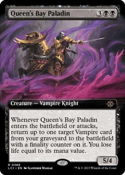 Photo1: Queen's Bay Paladin (Extended Art) 【ENG】 [LCI-Black-R] (1)