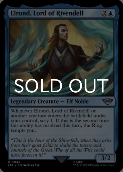 Photo1: Elrond, Lord of Rivendell 【ENG】 [LTR-Blue-U] (1)