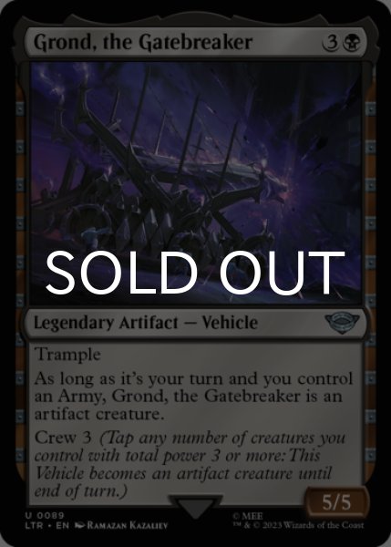 Photo1: Grond, the Gatebreaker 【ENG】 [LTR-Black-U] (1)