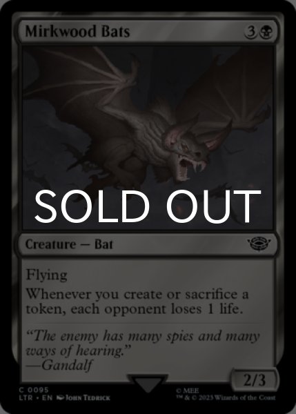 Photo1: Mirkwood Bats 【ENG】 [LTR-Black-C] (1)