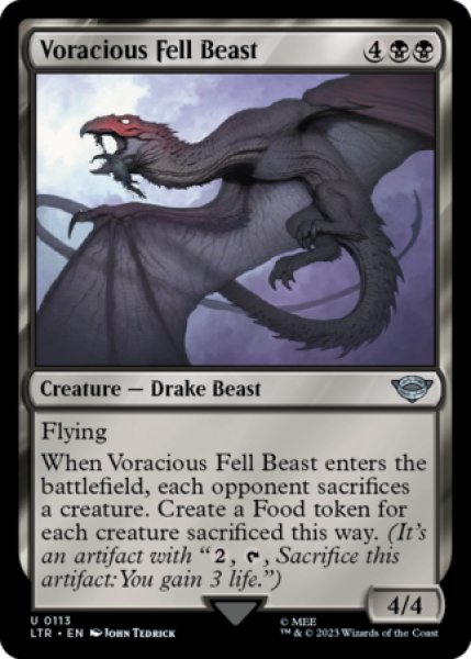 Photo1: Voracious Fell Beast 【ENG】 [LTR-Black-U] (1)