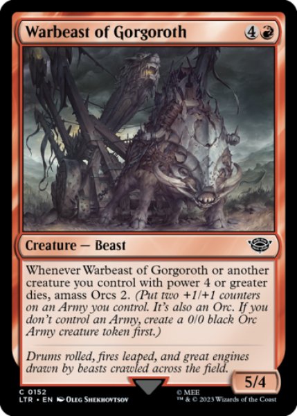 Photo1: Warbeast of Gorgoroth 【ENG】 [LTR-Red-C] (1)